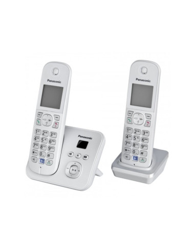 Telefon Panasonic DECT Twin, KX-TG6822GS, robot telefonic