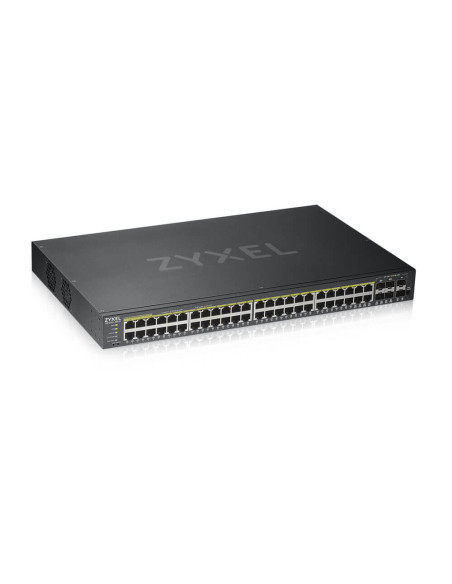 ZYXEL | GS192048HPV2-EU0101F | GS1920-48HP v2 | Switch | Smart Managed | Layer 2 | POE| Rackmount | Porturi 44 Gigabit POE, 4 Gi
