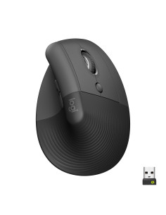 LOGITECH Lift Vertical Ergonomic Mouse - GRAPHITE   BLACK - 2.4GHZ BT - EMEA - ON+OFFLINE,B2C "910-006473" (include TV 0.18lei)