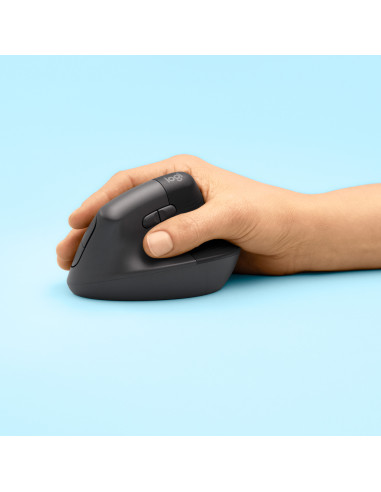 LOGITECH Lift Vertical Ergonomic Mouse - GRAPHITE   BLACK - 2.4GHZ BT - EMEA - ON+OFFLINE,B2C "910-006473" (include TV 0.18lei)