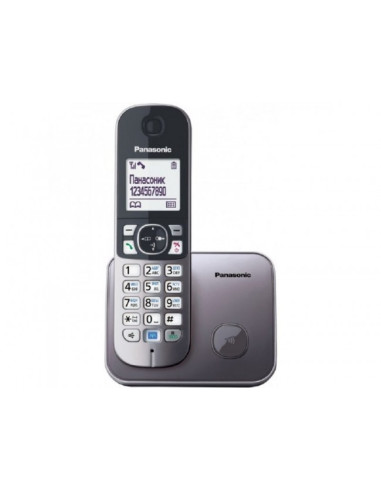 Telefon DECT metalic, KX-TG6811FXM, Panasonic, "KX-TG6811FXM"