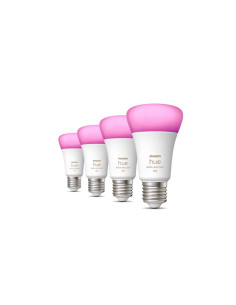 Set 4 BEC smart LED Philips, soclu E27, putere 6.5 W, forma