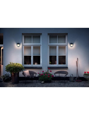 Serres wall lantern black 1x42W 230V "000008718696165911"