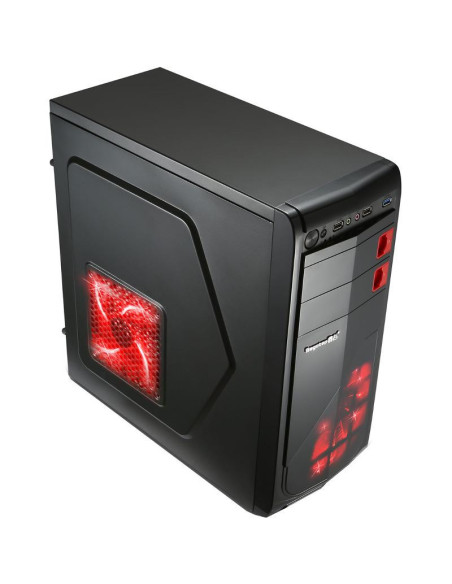 Carcasa segotep racing neagra, spcc steel atx mid tower, fara