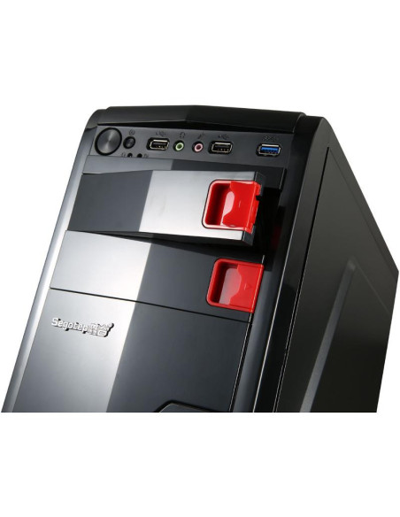 Carcasa segotep racing neagra, spcc steel atx mid tower, fara