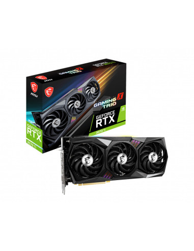Placa video msi geforce rtx 3070 ti gaming x trio, 8gb
