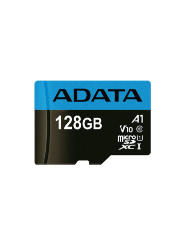 AUSDX128GUICL10A1-RA1,Card de memorie microsd adata premier, 128gb, adaptor sd, class