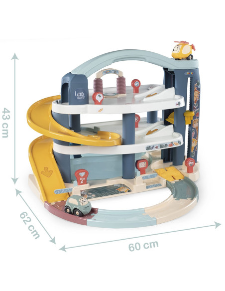 Pista de masini Smoby Big Garage cu masinuta si