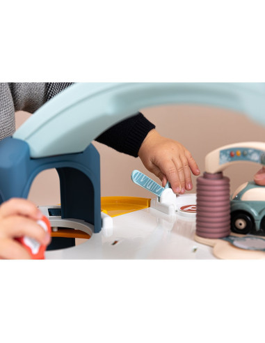 Pista de masini Smoby Big Garage cu masinuta si