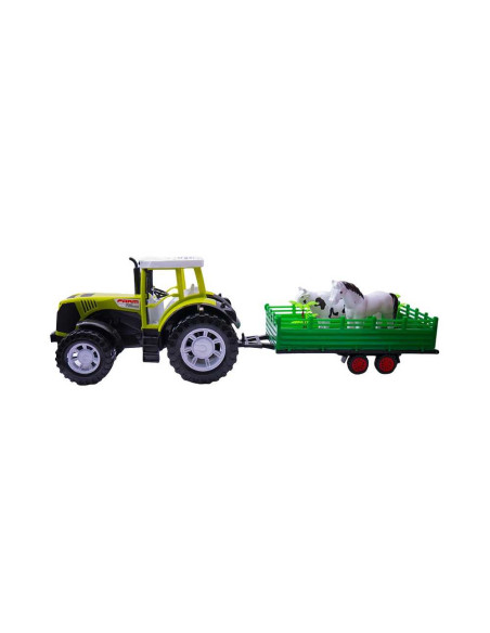 Tractor cu remorca si 2 animale, 54 cm,0488-216