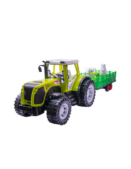 Tractor cu remorca si 2 animale, 54 cm,0488-216