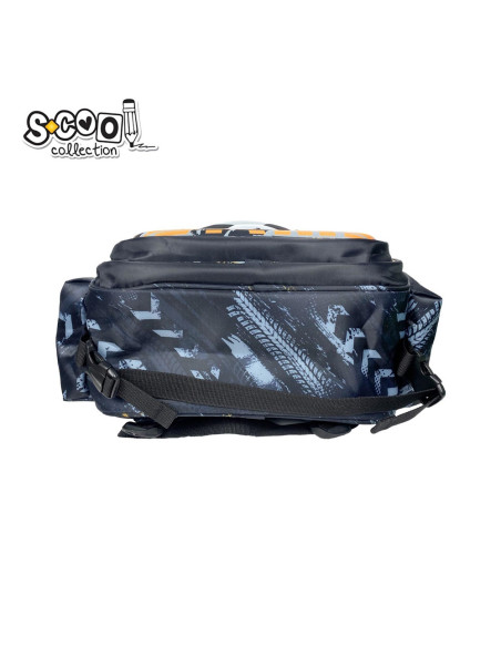 Ghiozdan 3D cu led FOOTBALL, 40x32x19.5 cm - S-COOL,SC2315
