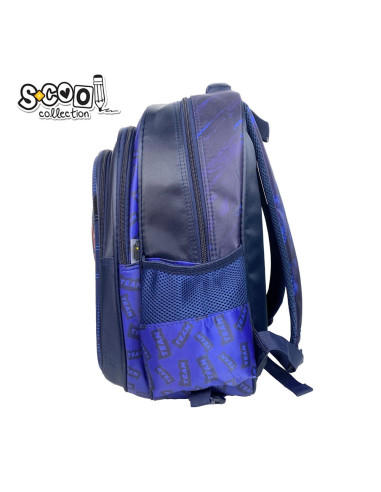 Ghiozdan 3D cu led BASKETBALL, 40x32x19.5 cm - S-COOL,SC2316