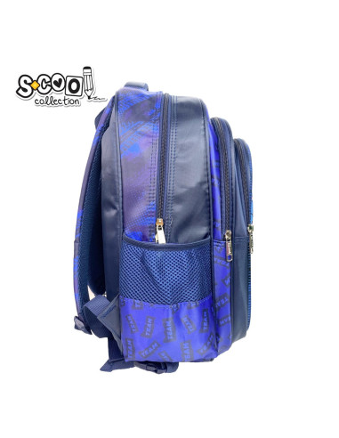 Ghiozdan 3D cu led BASKETBALL, 40x32x19.5 cm - S-COOL,SC2316
