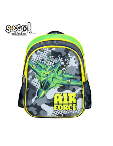 Ghiozdan 3D cu led AIR FORCE, 40x32x19.5 cm - S-COOL,SC2317
