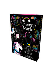 Set Creatie Scratch & Spiral - Lumea Unicornilor,BB181