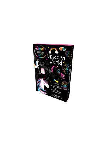 Set Creatie Scratch & Spiral - Lumea Unicornilor,BB181