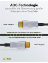 Cablu HDMI2.1, 8K@60, prin fibra optica, 10m, 49883