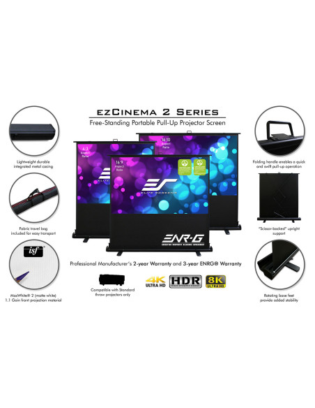 Ecran proiectie podea EliteScreens ez Cinema Seria 2 F84XWH2