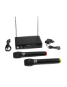 Set microfon de mana dublu wireless OMNITRONIC VHF-102