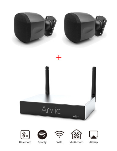Sistem de sonorizare stereo multiroom cu amplificator Arylic Sistem de sonorizare stereo multiroom cu amplificator Arylic