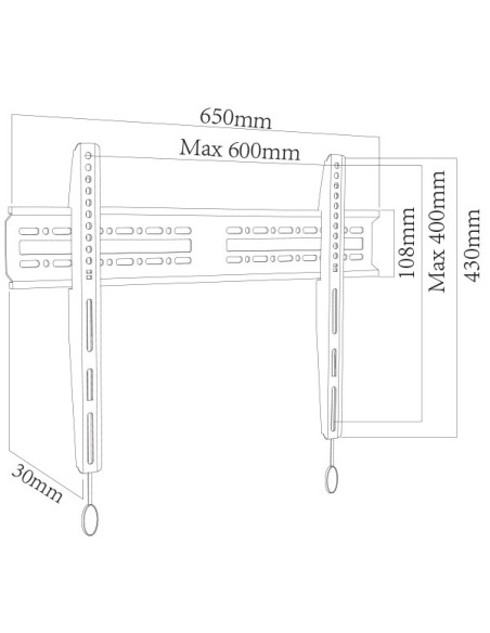 Suport TV perete, fix, Blackmount ProAV ClickSystem BM-CPF600