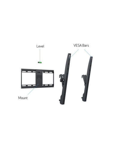 Suport TV de perete Multibrackets MB-4012, diagonala 32"-65"
