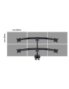 Suport pentru 3 monitoare /LCD birou Multibrackets,15"-24"