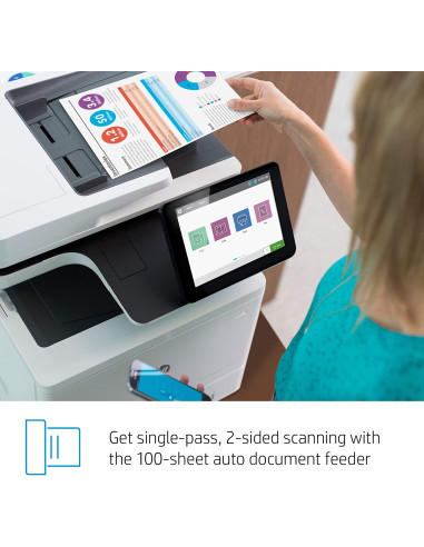 Multif. laser color A4 fax HP Color LaserJet Ent Flow MFP M578c