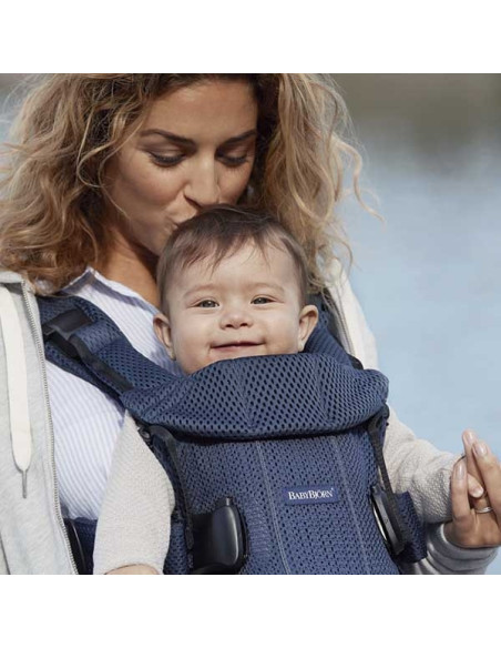 BabyBjorn - Marsupiu anatomic One Air - Navy Blue, 3D