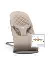 BabyBjorn - Balansoar Bliss Sand Grey, Bumbac cu bara de