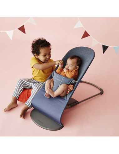 BabyBjorn - Balansoar Bliss Dove Blue, 3D Jersey,BS-006031A