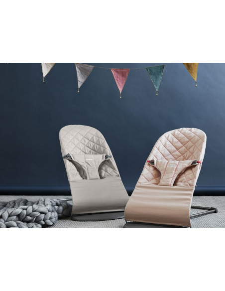 BabyBjorn - Balansoar Bliss Sand Grey, Bumbac,BS-006017A