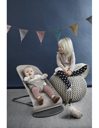BabyBjorn - Balansoar Bliss Sand Grey, Bumbac,BS-006017A