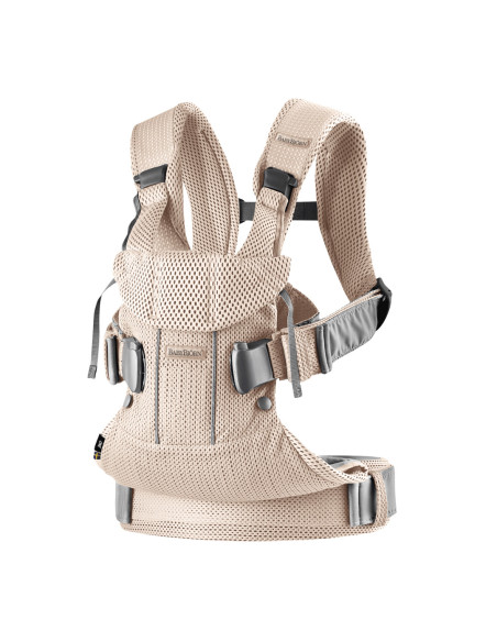 BabyBjorn - Marsupiu anatomic One Air - Pearly Pink, 3D