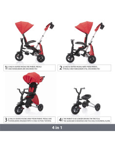 ZOPA - Tricicleta pliabila Nova Red,BS-62529 2
