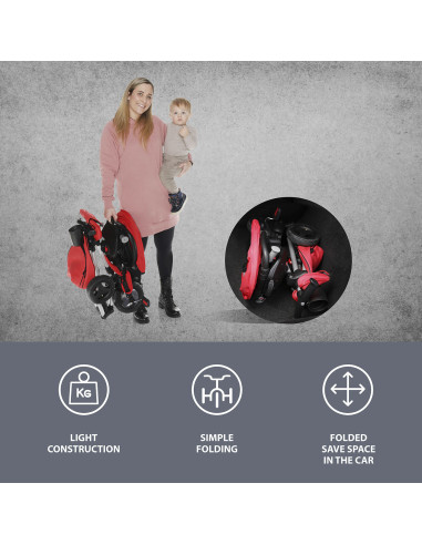 ZOPA - Tricicleta pliabila Nova Red,BS-62529