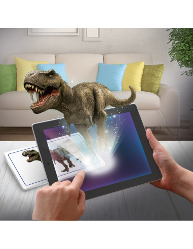 Descopera Dinozaurul T-rex & Triceraptor Fluo Stiinta Si