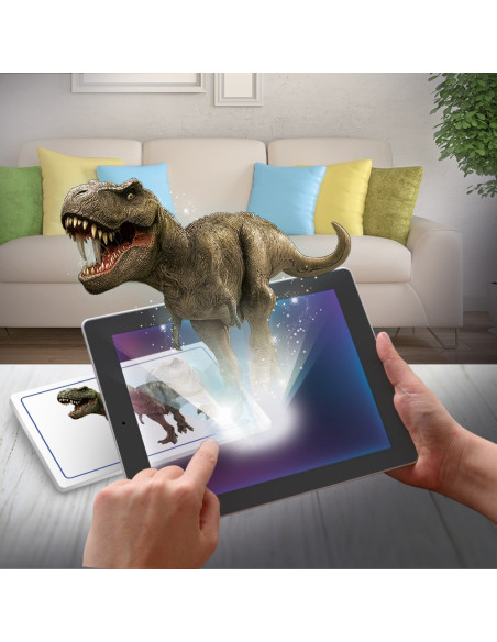 Descopera Dinozaurul T-rex & Triceraptor Fluo Stiinta Si