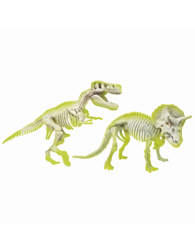 Descopera Dinozaurul T-rex & Triceraptor Fluo Stiinta Si