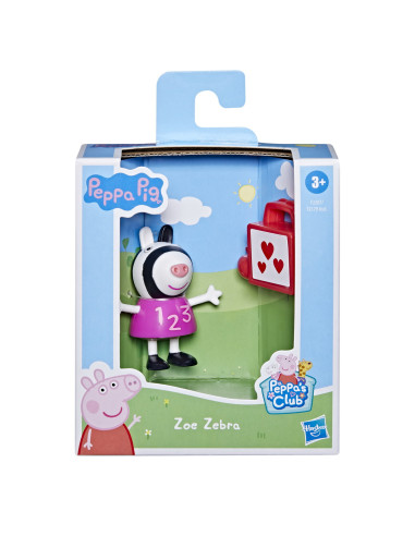 Peppa Pig Figurina Prietenii Amuzanti Zebra Zoe 7cm,F2179_F2207