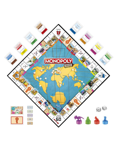 Joc Monopoly Calatoreste In Jurul Lumii,F4007