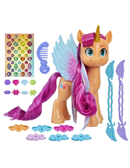 My Little Pony Ribbon Hairstyles Figurina Sunny Starscout,F3873