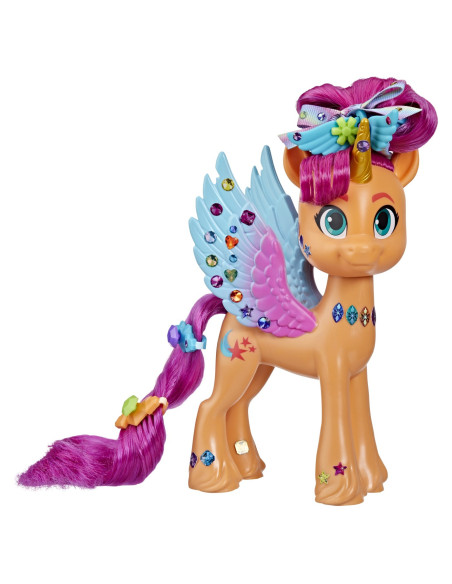 My Little Pony Ribbon Hairstyles Figurina Sunny Starscout,F3873