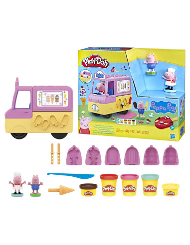 Play Doh Peppa Pig Si Masina De Inghetata,F3597