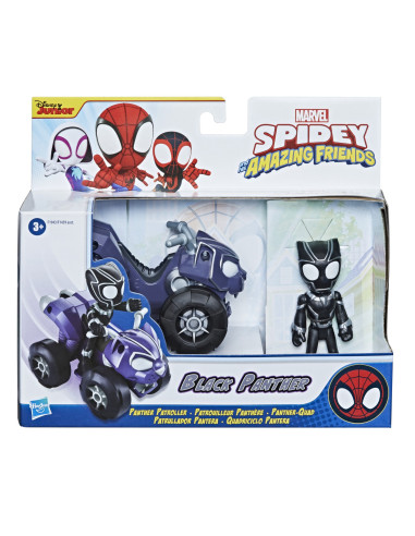 Spidey Prietenii Extraordinari Set Vehicul Si Figurina Black