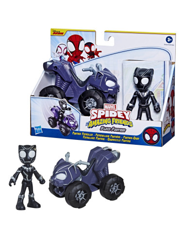 Spidey Prietenii Extraordinari Set Vehicul Si Figurina Black