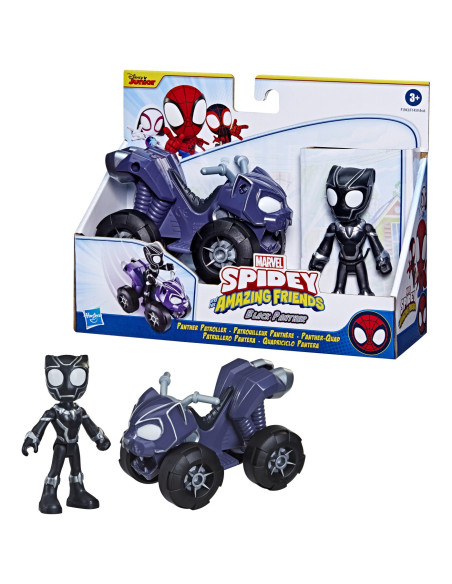 Spidey Prietenii Extraordinari Set Vehicul Si Figurina Black