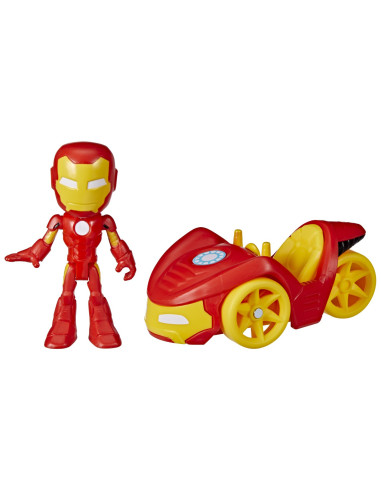 Spidey Prietenii Extraordinari Set Vehicul Si Figurina Iron