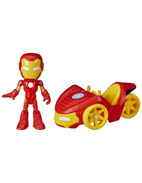 Spidey Prietenii Extraordinari Set Vehicul Si Figurina Iron